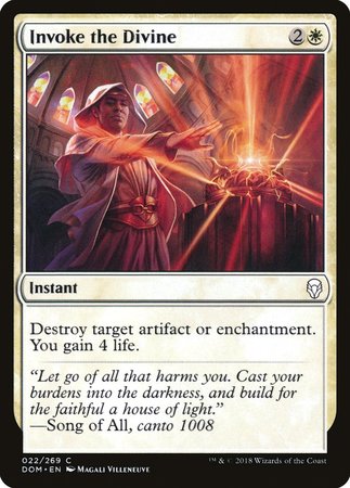 Invoke the Divine [Dominaria] | Dumpster Cat Games