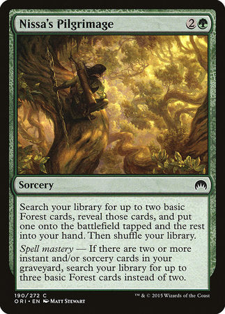 Nissa's Pilgrimage [Magic Origins] | Dumpster Cat Games