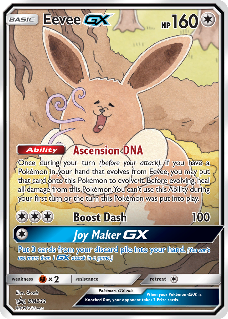 Eevee GX (SM233) [Sun & Moon: Black Star Promos] | Dumpster Cat Games