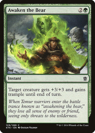 Awaken the Bear [Khans of Tarkir] | Dumpster Cat Games