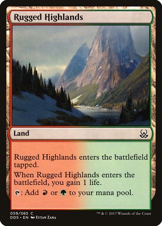 Rugged Highlands [Duel Decks: Mind vs. Might] | Dumpster Cat Games