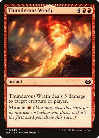 Thunderous Wrath [Modern Masters 2017] | Dumpster Cat Games