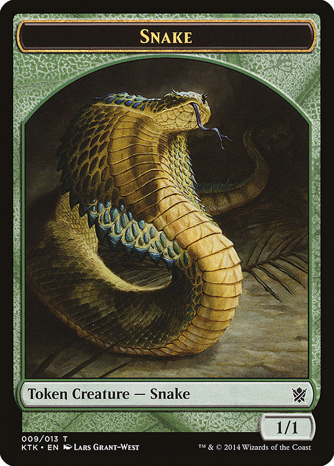 Snake [Khans of Tarkir Tokens] | Dumpster Cat Games