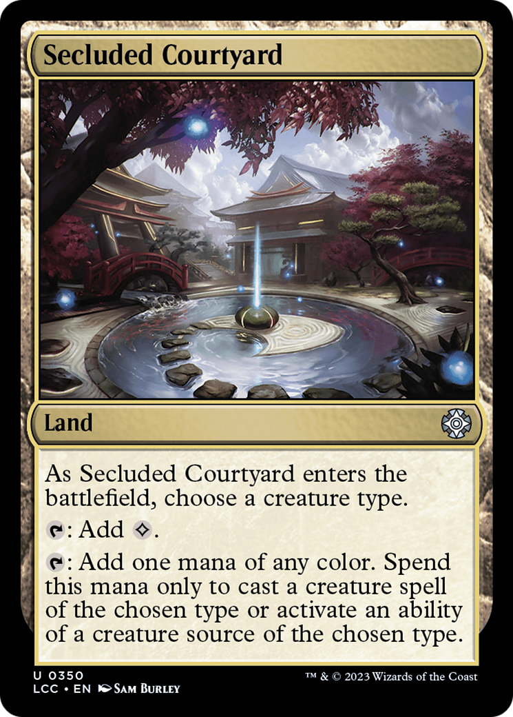 Secluded Courtyard [The Lost Caverns of Ixalan Commander] | Dumpster Cat Games