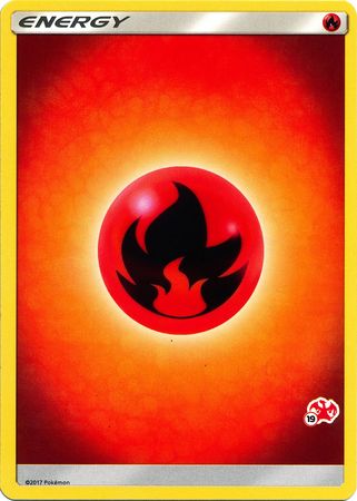 Fire Energy (Charizard Stamp #19) [Battle Academy 2020] | Dumpster Cat Games