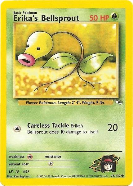 Erika's Bellsprout (76/132) [Gym Heroes Unlimited] | Dumpster Cat Games