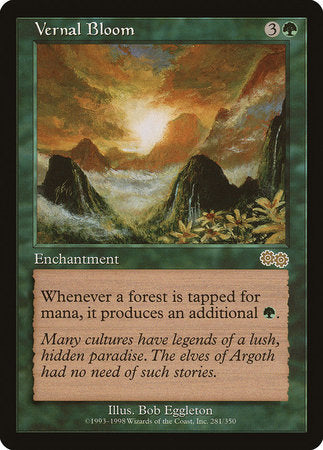 Vernal Bloom [Urza's Saga] | Dumpster Cat Games
