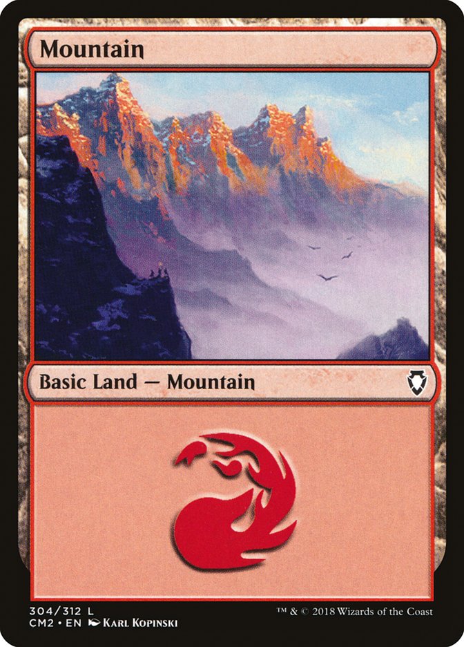 Mountain (304) [Commander Anthology Volume II] | Dumpster Cat Games