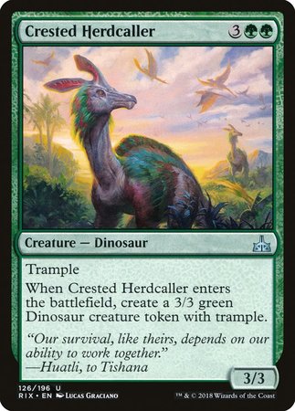 Crested Herdcaller [Rivals of Ixalan] | Dumpster Cat Games