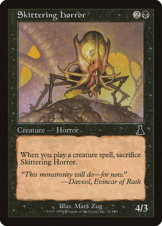 Skittering Horror [Urza's Destiny] | Dumpster Cat Games