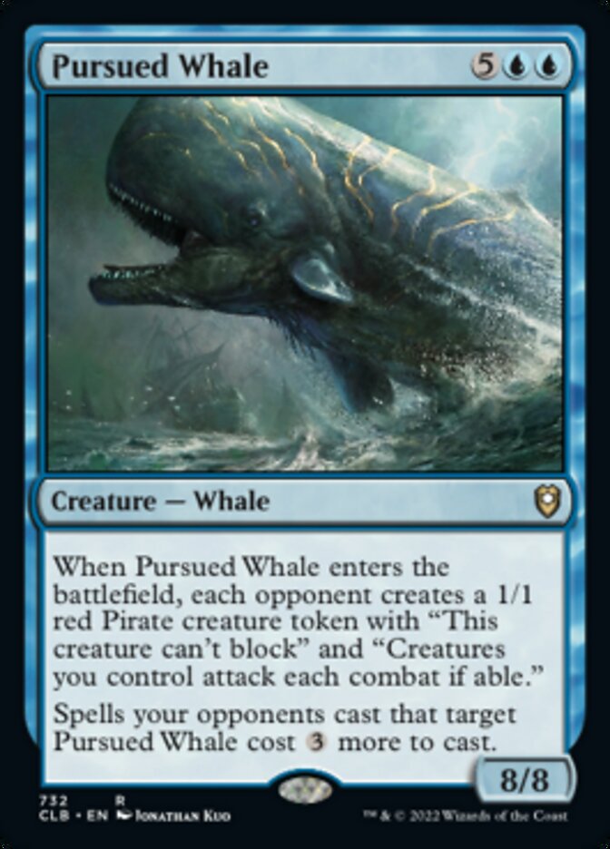 Pursued Whale [Commander Legends: Battle for Baldur's Gate] | Dumpster Cat Games