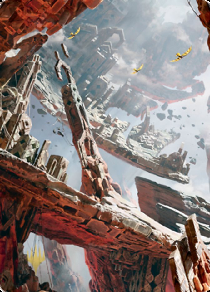 Mountain 3 Art Card (Gold-Stamped Signature) [Zendikar Rising Art Series] | Dumpster Cat Games