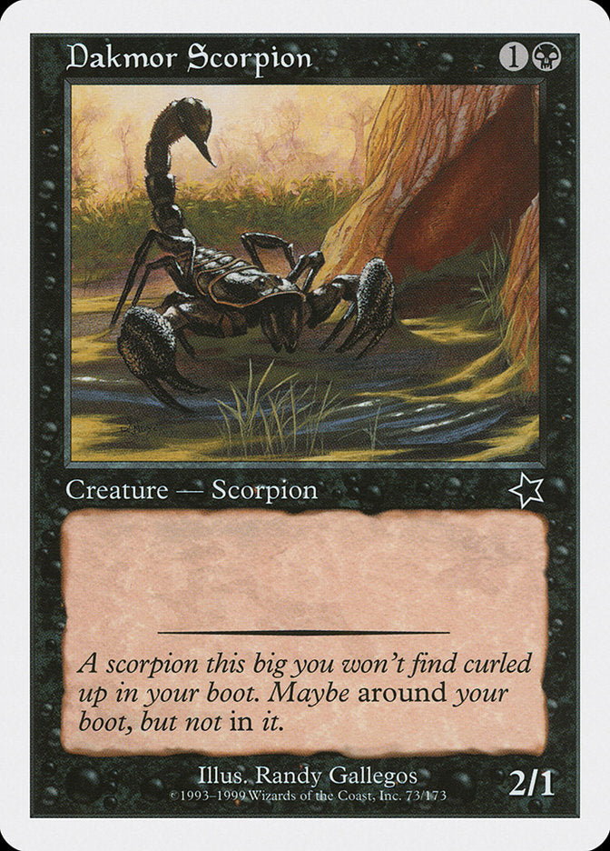 Dakmor Scorpion [Starter 1999] | Dumpster Cat Games