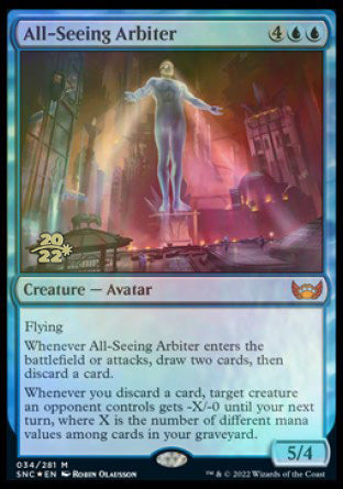 All-Seeing Arbiter [Streets of New Capenna Prerelease Promos] | Dumpster Cat Games