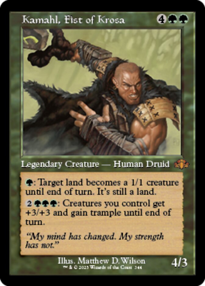 Kamahl, Fist of Krosa (Retro) [Dominaria Remastered] | Dumpster Cat Games