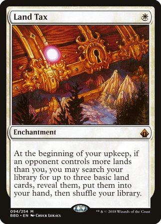 Land Tax [Battlebond] | Dumpster Cat Games