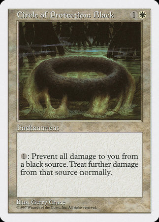 Circle of Protection: Black [Fifth Edition] | Dumpster Cat Games