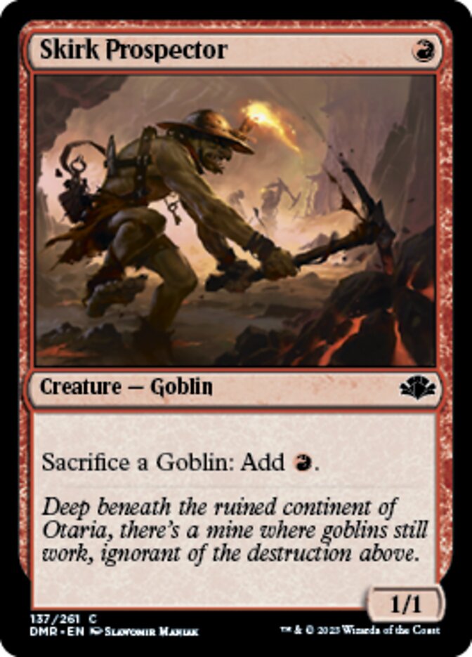 Skirk Prospector [Dominaria Remastered] | Dumpster Cat Games