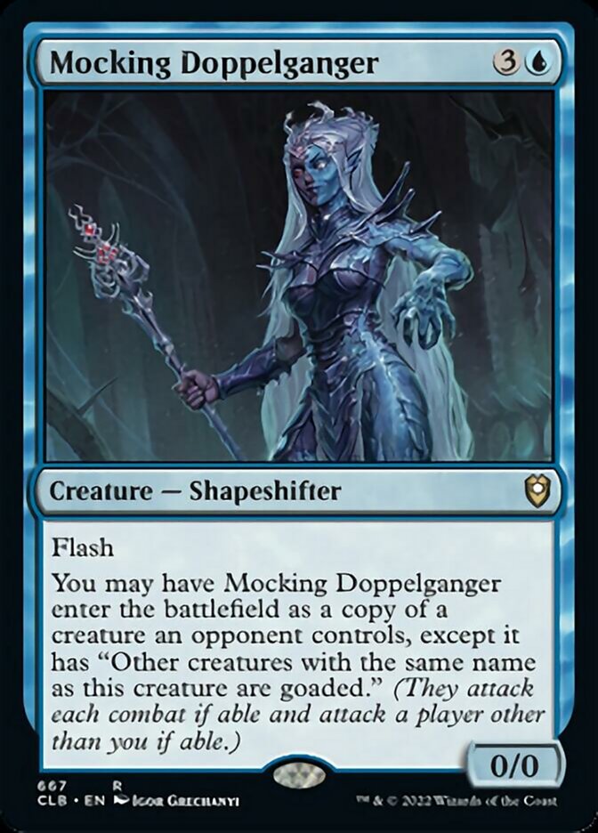 Mocking Doppelganger [Commander Legends: Battle for Baldur's Gate] | Dumpster Cat Games