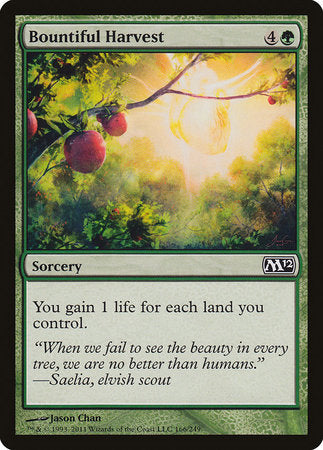 Bountiful Harvest [Magic 2012] | Dumpster Cat Games