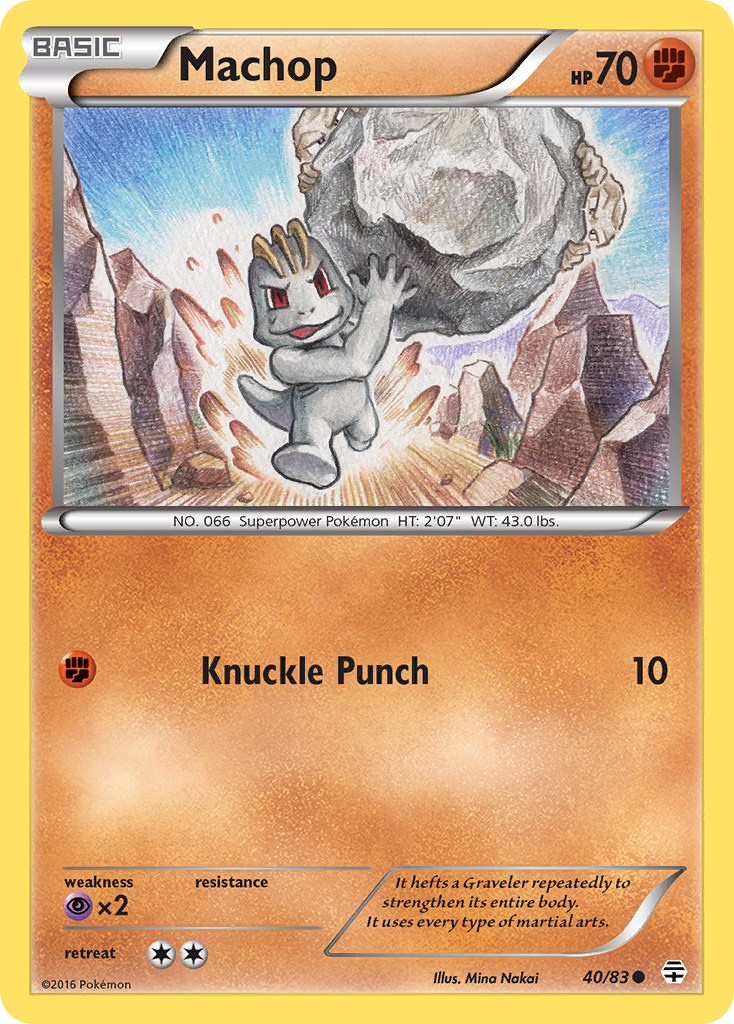 Machop (40/83) [XY: Generations] | Dumpster Cat Games