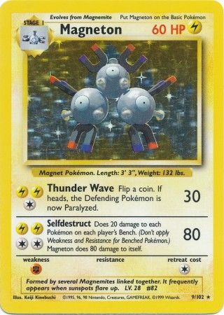 Magneton (9/102) [Base Set Unlimited] | Dumpster Cat Games