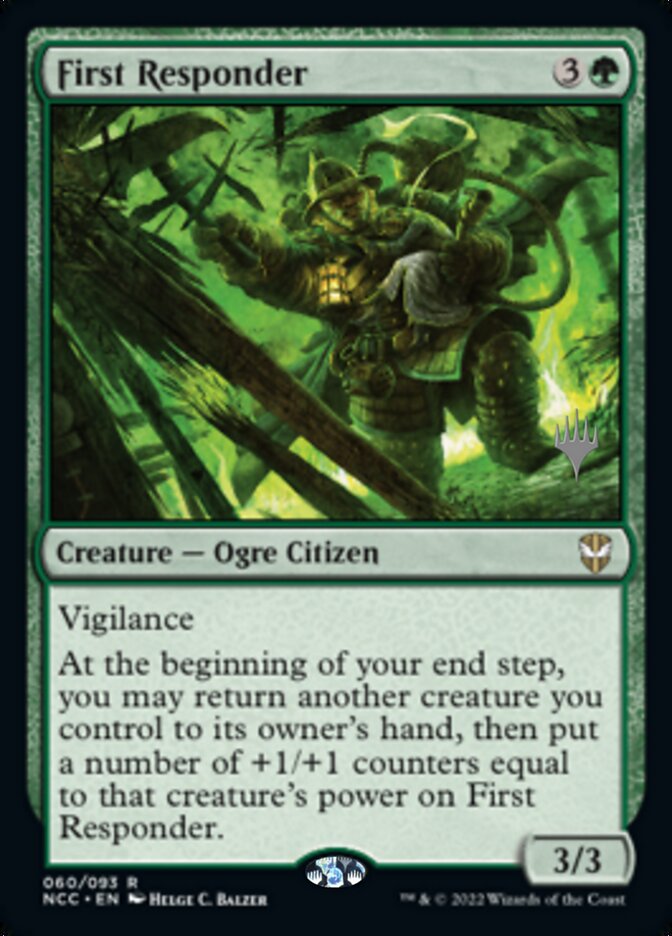 First Responder (Promo Pack) [Streets of New Capenna Commander Promos] | Dumpster Cat Games