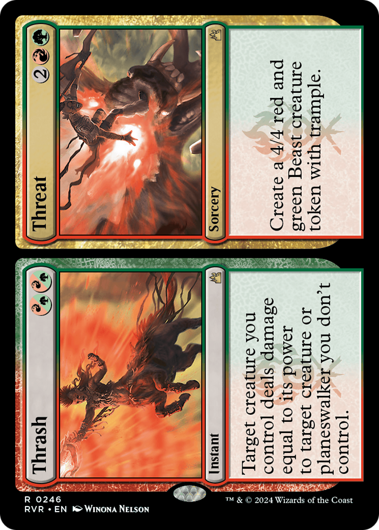 Thrash // Threat [Ravnica Remastered] | Dumpster Cat Games