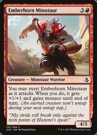 Emberhorn Minotaur [Amonkhet] | Dumpster Cat Games