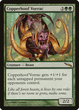 Copperhoof Vorrac [Mirrodin] | Dumpster Cat Games