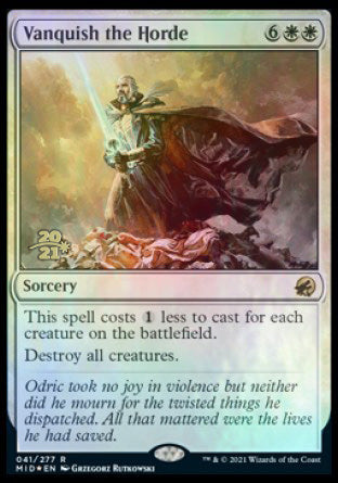 Vanquish the Horde [Innistrad: Midnight Hunt Prerelease Promos] | Dumpster Cat Games