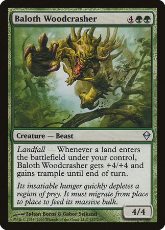 Baloth Woodcrasher [Zendikar] | Dumpster Cat Games