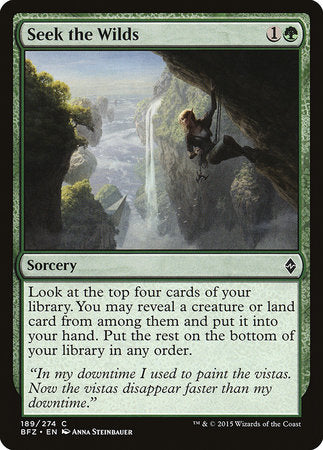 Seek the Wilds [Battle for Zendikar] | Dumpster Cat Games