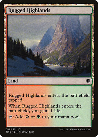 Rugged Highlands [Commander 2016] | Dumpster Cat Games