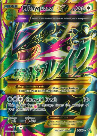 M Rayquaza EX (98/98) (Jumbo Card) [XY: Ancient Origins] | Dumpster Cat Games