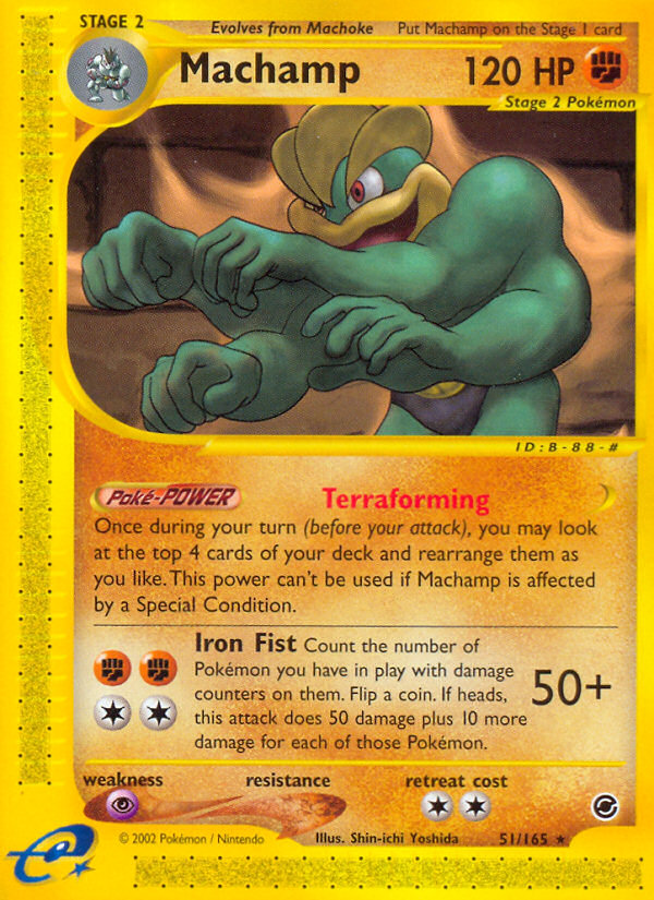 Machamp (51/165) [Expedition: Base Set] | Dumpster Cat Games