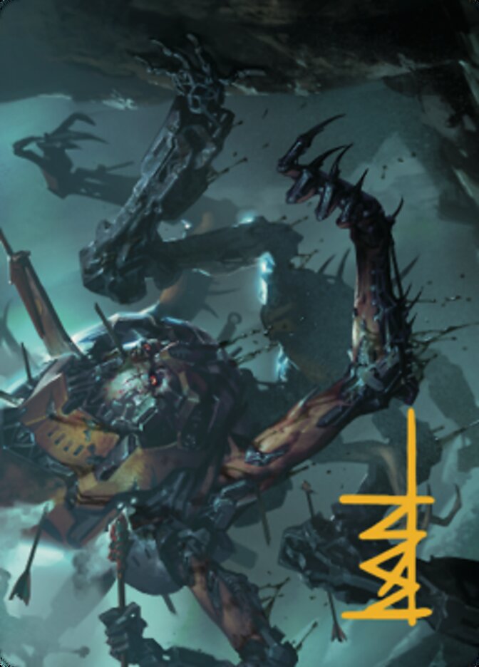 Scrapwork Rager Art Card (Gold-Stamped Signature) [The Brothers' War Art Series] | Dumpster Cat Games