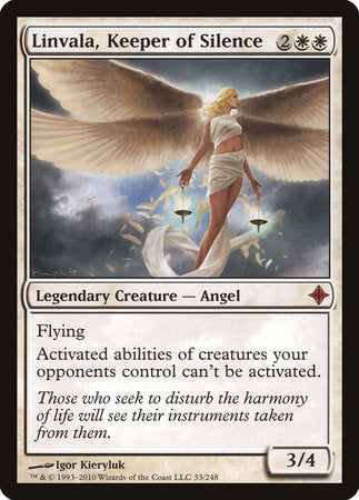 Linvala, Keeper of Silence [Rise of the Eldrazi] | Dumpster Cat Games