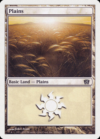Plains (333) [Eighth Edition] | Dumpster Cat Games
