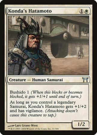 Konda's Hatamoto [Champions of Kamigawa] | Dumpster Cat Games