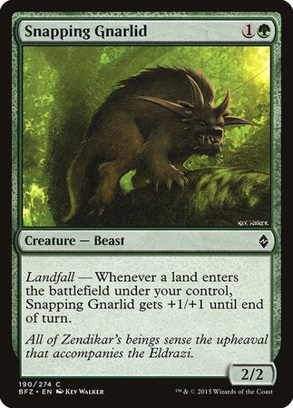 Snapping Gnarlid [Battle for Zendikar] | Dumpster Cat Games