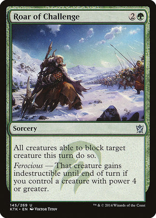 Roar of Challenge [Khans of Tarkir] | Dumpster Cat Games