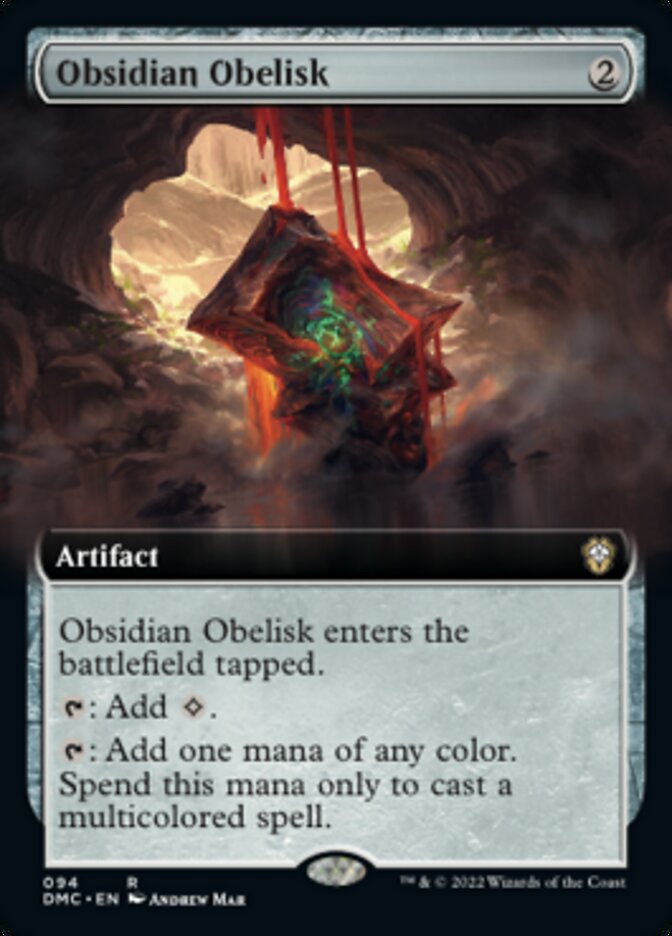 Obsidian Obelisk (Extended Art) [Dominaria United Commander] | Dumpster Cat Games