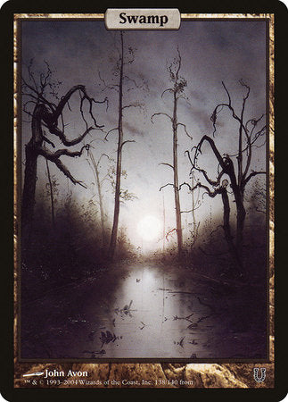 Swamp - Full Art [Unhinged] | Dumpster Cat Games