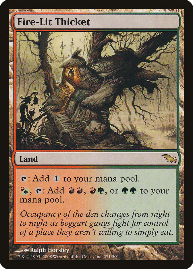Fire-Lit Thicket [Shadowmoor] | Dumpster Cat Games
