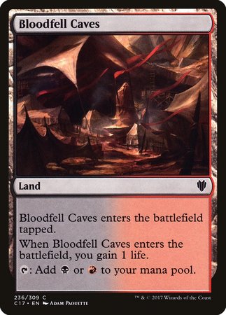 Bloodfell Caves [Commander 2017] | Dumpster Cat Games