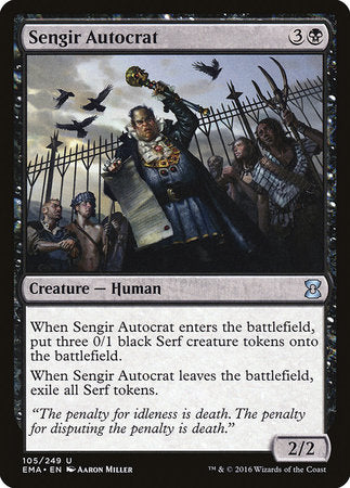 Sengir Autocrat [Eternal Masters] | Dumpster Cat Games