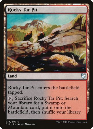 Rocky Tar Pit [Commander 2018] | Dumpster Cat Games