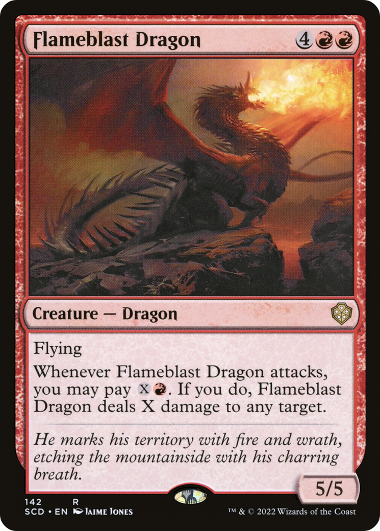 Flameblast Dragon [Starter Commander Decks] | Dumpster Cat Games