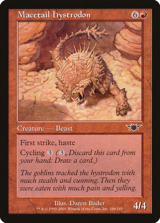 Macetail Hystrodon [Legions] | Dumpster Cat Games
